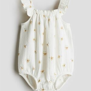 H&M White Floral Kids One Piece